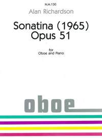 Richardson, A: Sonatina Op.53 Fuer Oboe