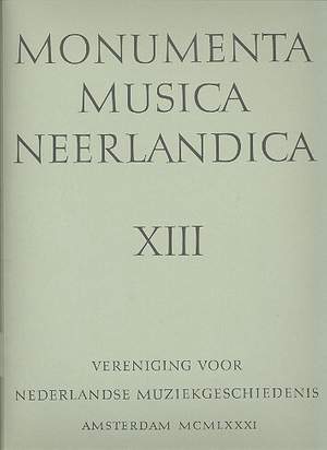 Hellendaal, P: Monumenta musica Neerlandica vol.13