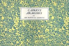 Granata, G B: Capricci armonici