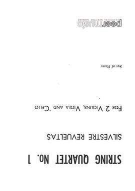 Revueltas, S: String Quartet no.1