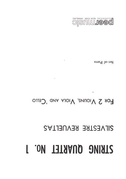 Revueltas, S: String Quartet no.1