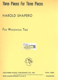 Shapero, H: 3 Pieces for 3 Pieces for flute,