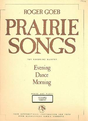 Goeb, R: Prairie Songs
