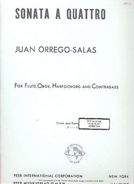 Orrego-Salas, J: Sonata a quattro