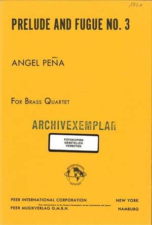Pena, A: Prelude and Fugue no.3