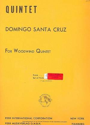 Santa Cruz, D: Quintet op.33 for flute, oboe,