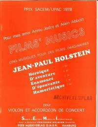 Holstein, J P: Films' Musics