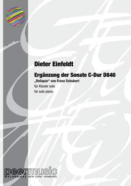 Einfeldt, D: Ergänzung der Sonate C-Dur D840 von Franz Schubert
