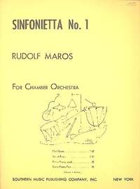 Maros, R: Sinfonietta no.1 for 2 recorders (flutes),