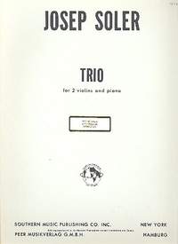 Soler, J: Trio for 2 violins and piano