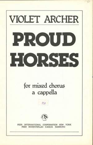 Archer, V: Proud Horses