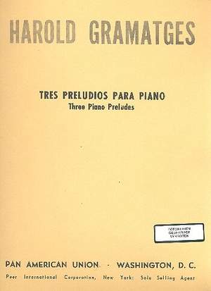Gramatges, H: 3 preludios para piano