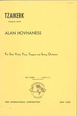 Hovhaness, A: Tzaikerk