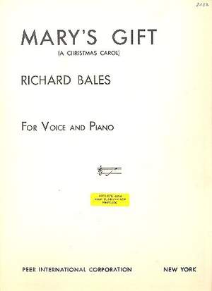 Bales, R: Mary's Gift
