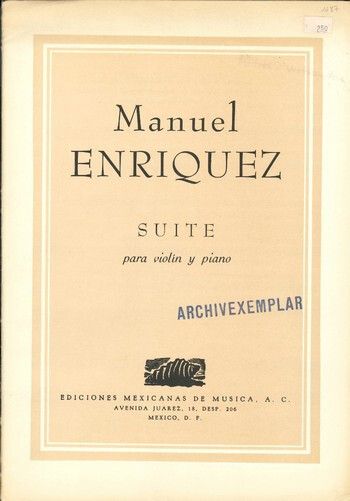 Enríquez, M: Suite