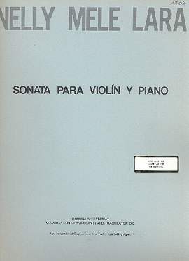 Mele Lara, N: Sonata para violin y piano