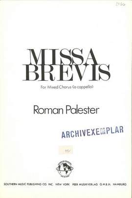 Palester, R: Missa brevis