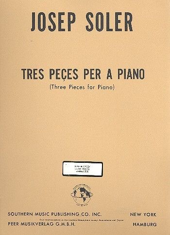 Soler, J: 3 Pieces