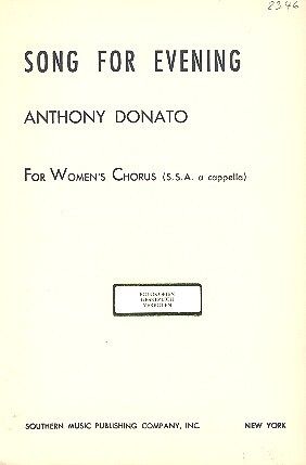 Donato, A: Song for Evening
