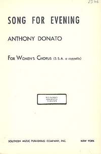 Donato, A: Song for Evening