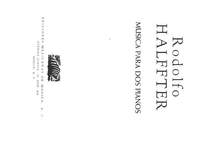 Halffter, R: Musica para dos pianos