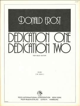 Frost, D: Dedication one and dedication two