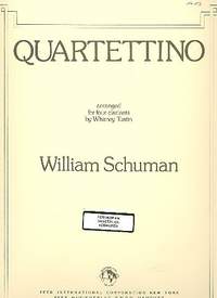 Schuman, W: Quartettino for 4 clarinets