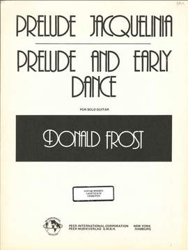 Frost, D: Prelude Jacquelinia - Prelude and early Dance