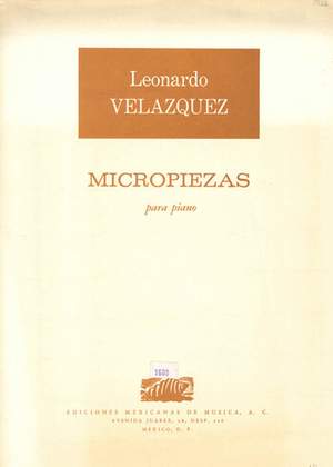 Velazquez, L: Micropiezas para pian