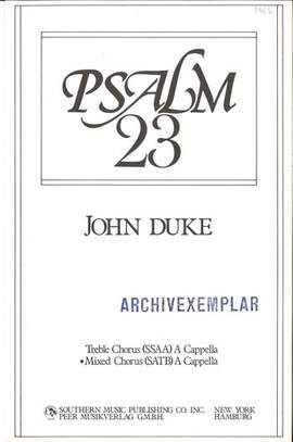 Duke, J: Psalm 23
