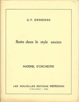 Desserre, G T: Suite dans le style ancien