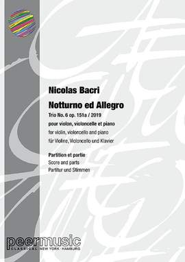 Bacri, N: Notturno ed Allegro - Trio No.6 op.151a