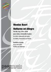 Bacri, N: Notturno ed Allegro - Trio No.6 op.151a