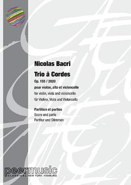 Bacri, N: Trio à Cordes op.155