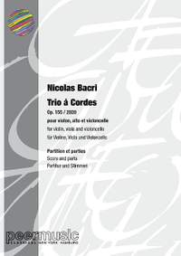 Bacri, N: Trio à Cordes op.155