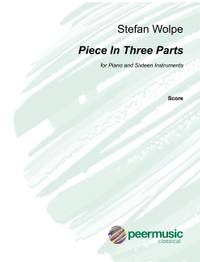 Wolpe, S: Piece in 3 parts