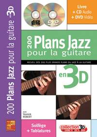 Robert, Y: 200 Plans Jazz Guitare 3d (+cd+dvd)