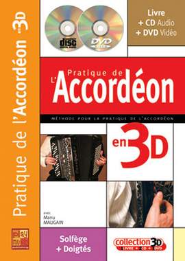 Maugain, M: Pratique Accordeon 3D (+Online-Audio/Video)