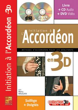 Maugain, M: Initiation Accordéon 3D (+Audios/Videos)