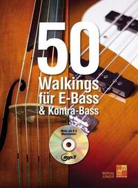 Junger, M: 50 Walkings For E-Bass (+mp-3)