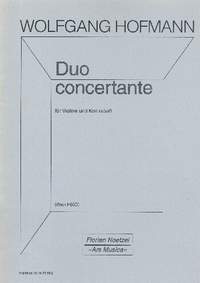 Hofmann, W: Duo concertante op.H80d