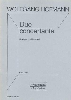 Hofmann, W: Duo concertante op.H80d