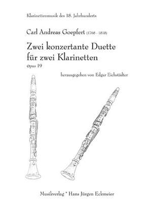 Goepfert, C A: 2 konzertante Duette op.19