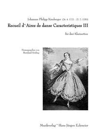 Kirnberger, J P: Recueil d'aires de danse caracteristiques