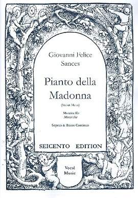 Sances, G F: Pianto della Madonna