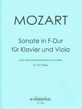 Mozart, W A: Sonate F-Dur KV377 für Violine und Klavier