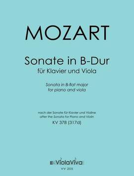 Mozart, W A: Sonate B-Dur KV378 für Violine und Klavier
