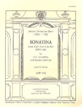 Bach, J S: Sonatina from God's Time is the Best