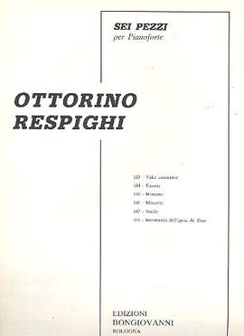 Respighi, O: Valse caressante