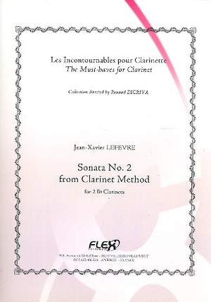 Lefèvre, J: Sonata no.2 from Clarinet Method